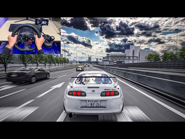 Assetto Corsa - 1200 HP Toyota Supra MK4 | Logitech G29 Gameplay