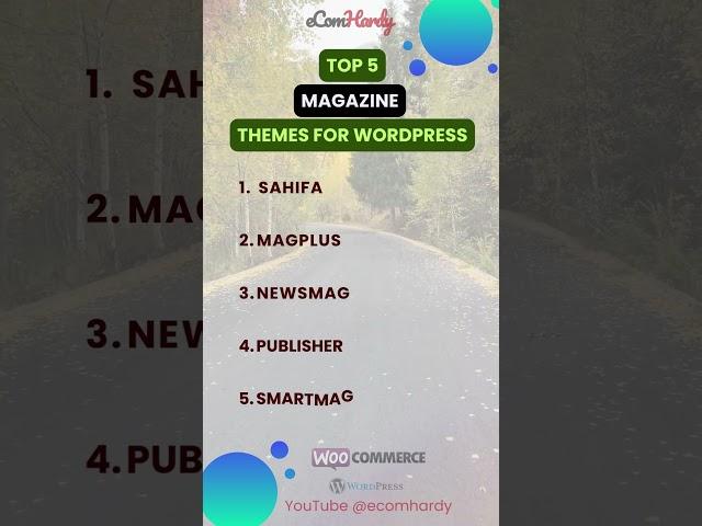 Top 5 Magazine Themes for WordPress | Elevate Your Content Presentation | eComHardy