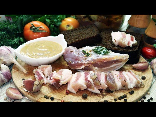 Рецепт вкусного сала в рассоле. Сало в рассоле с чесноком