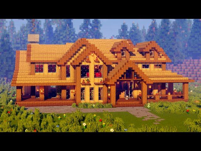 Minecraft: How to Build a Suburban Mansion Tutorial #25