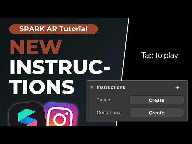 NEW way to add Instructions to Instagram Filters - Spark AR Studio Tutorial