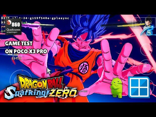 [SD860] Dragon Ball: Sparking! ZERO - Winlator 8 Amod | Game Test on Android