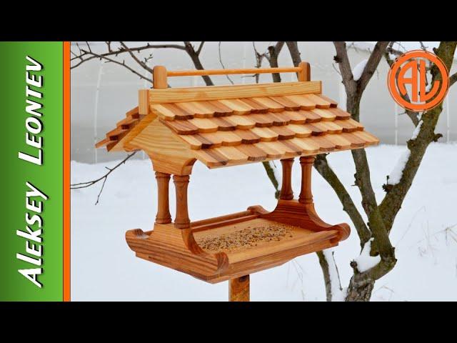 Кормушка для птиц. / DIY Wooden bird feeder.