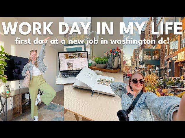 WORK DAY IN MY LIFE  first day at my new 9-5 job, grwm, what's in my work bag | Charlotte Pratt