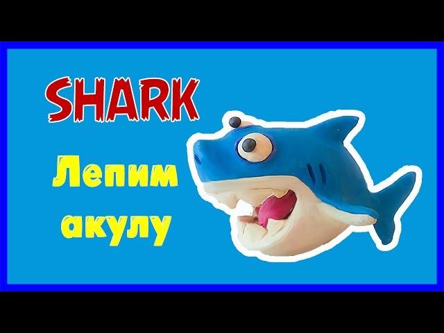 Stop motion Video.Как слепить - Акулу из Пластилина.How to make a SHARK clay!