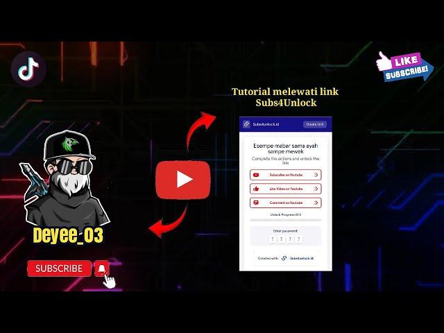 Tutorial melewati link subs4Unlock