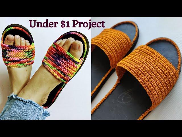 Crochet Slipper - Step by Step Tutorial  | Beginners friendly