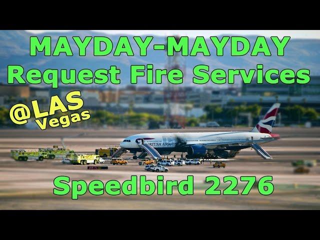 [REAL ATC] British Airways CAUGHT FIRE at Las Vegas LAS