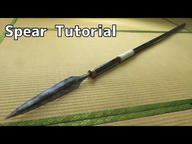 Spear Tutorial with Template - For samurai cosplay etc