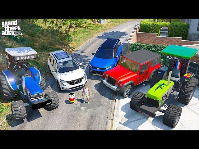 Franklin & Shinchan Stealing Indian Biggest Car in Gta 5 | Gta V Gameplay