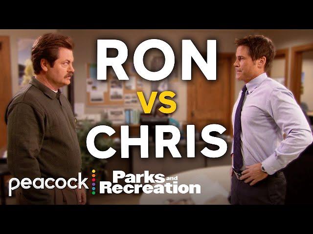 the ultimate Ron vs Chris stand-off | Parks and Recreation