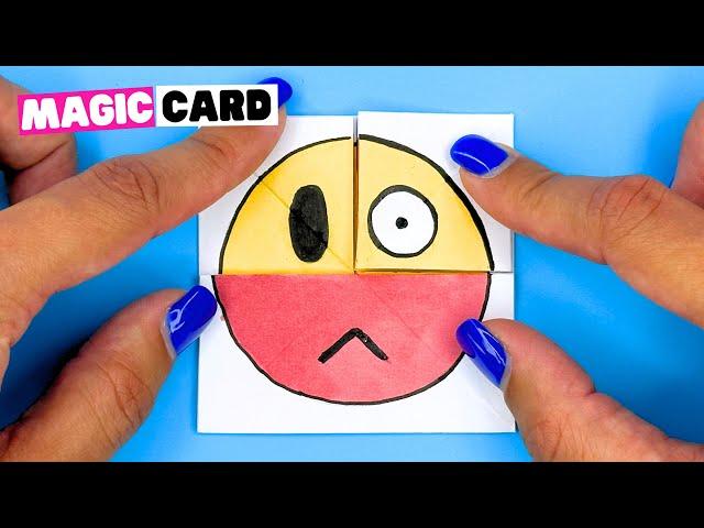 FUN origami MAGIC TRICK [DIY paper trick, origami face changer]