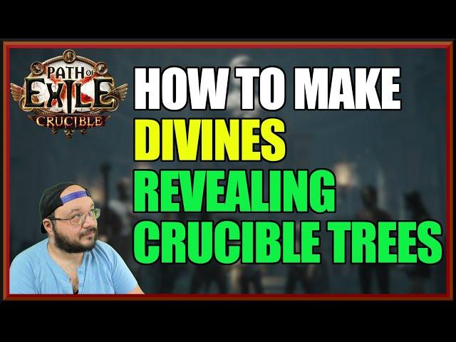 [POE 3.21] Crucible! The Most Copium Mechanic! Making Divines By Revealing Crucible Trees