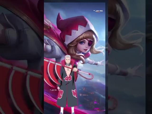 MLBB HEROES NARUTO SHIPPUDEN SKIN MOBILE LEGENDS #mobilelegends #mlbb #naruto #shorts #ml