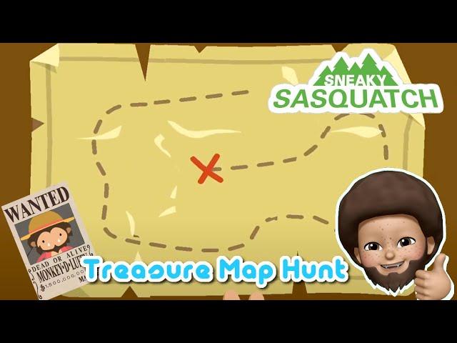 Sneaky Sasquatch - Story #1 Treasure Map Hunting | All Map Pieces | Treasure Map Hunting