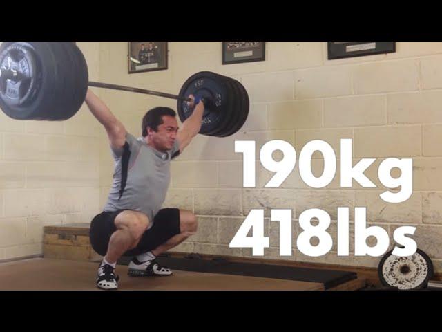 190kg/418lbs Snatch