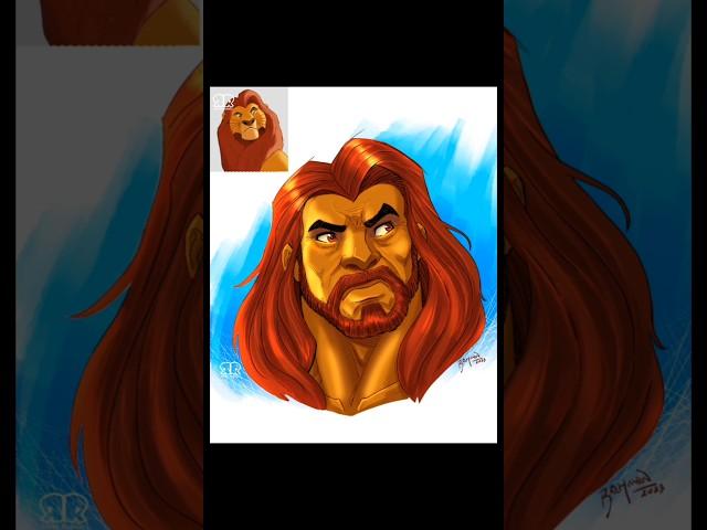 The LION KING Characters As HUMANS. #lionking #thelionking #mufasa #RahmAnimations #RayneRahmanJr