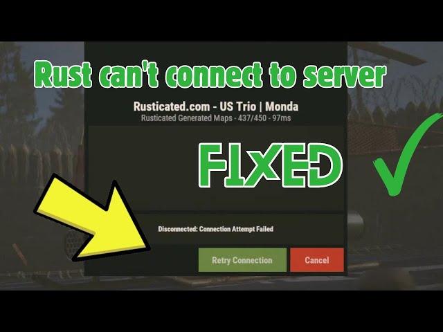 How to Fix Rust – How to Fix Can't Connect to Server