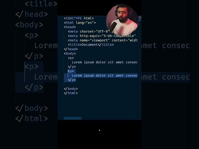 5 VSCode, HTML shortcuts to be faster #VSCode #HTML #WebDevelopment
