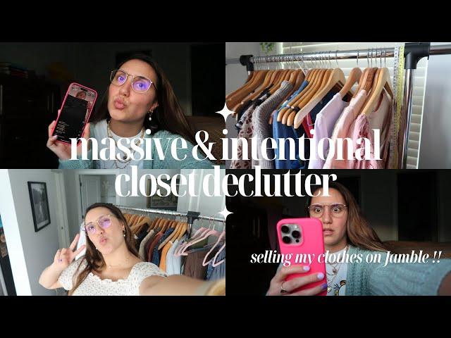 Slow & Intentional Closet Declutter | Selling My Clothes on Jamble & Becoming a Minimalist