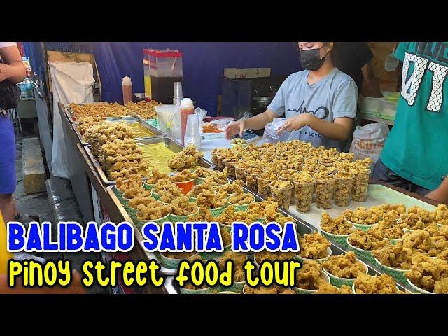 FILIPINO STREET FOOD TOUR | Afternoon Walk & Street Food in BALIBAGO SANTA ROSA | LAGUNA PHILIPPINES