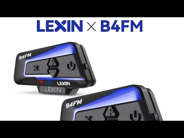 Lexin B4FM-X Bluetooth Motorcycle Intercom Helmet Headsets,BT 5.0 Wireless Communication Interphone