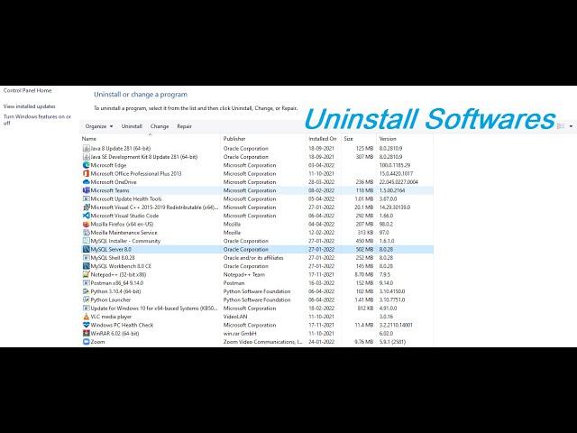 VITechTalks || Uninstall or Disable Software from Windows