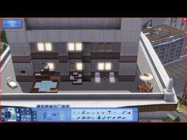 Sims 3 Penthouse Apartment - Building a House [HD]