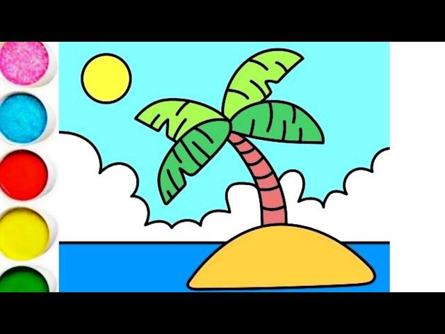 How to draw Scenery for kids  | Drawing lessons for kids _ARTSNIPGENIUS