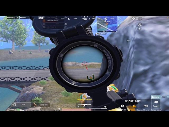 Phantom Live | 1v4 1 HP Clutch Kare | Update 3.8 | #pubgmlive #bgmilive