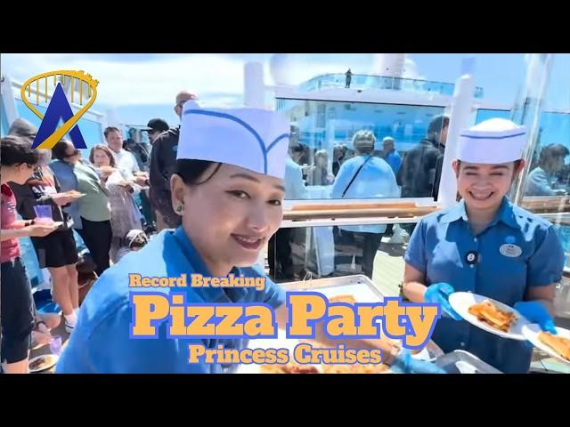 World Record Pizza Party on Princess Cruises