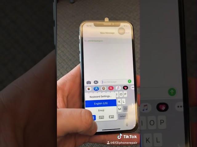 How to change your iphone keyboard layout #shorts
