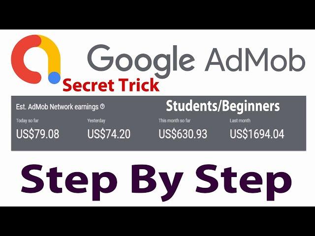 How to EARN MONEY  with Google Admob ads 2024 ($100 a Day)