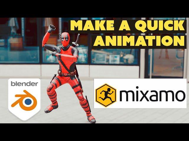 EASY animation with Mixamo and Blender 