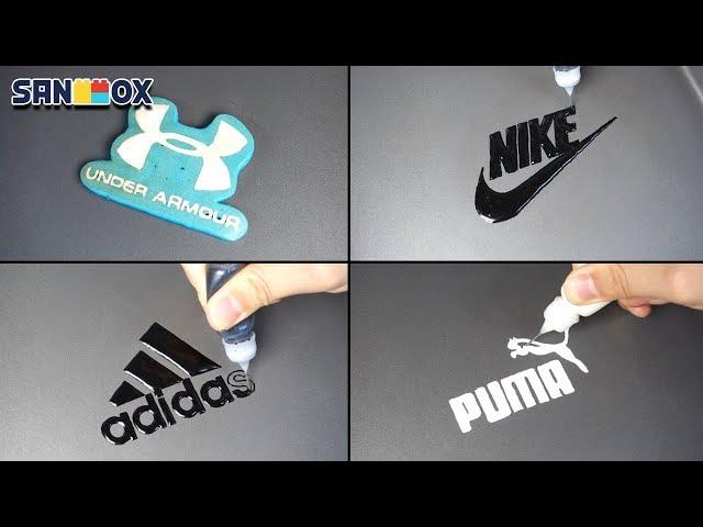 Sportswear Brand Logos Pancake art - Nike, Adidas, Puma, Under Armour