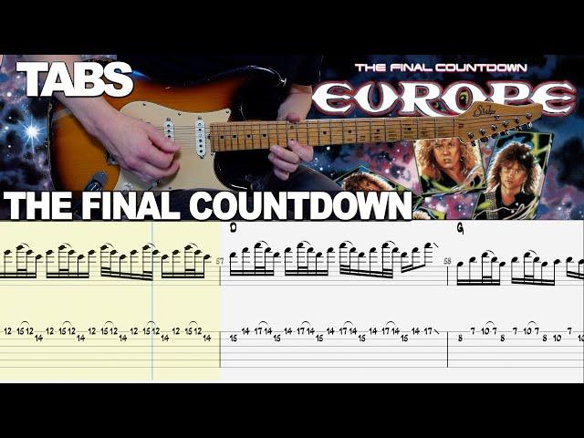 Europe - The Final Countdown | Guitar cover WITH TABS |