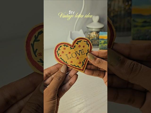 Diy vintage letter️ #diy #letter #craft #art #artist #love #youtubeshorts #trending #shorts #gift