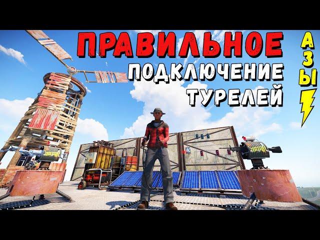 Как в RUST подключить турель: от ветряка, солнечных панелей или генератора