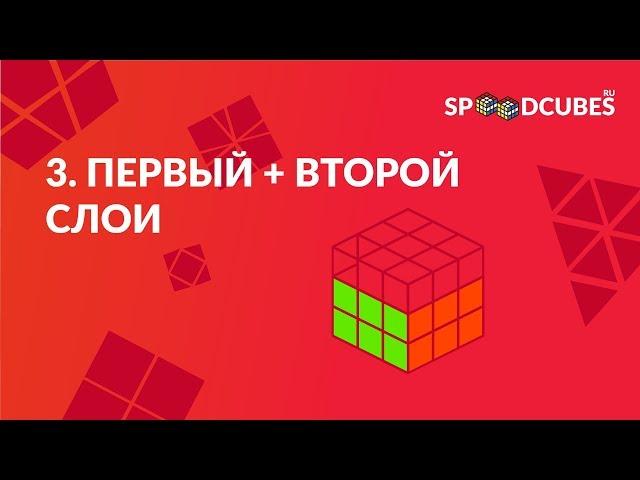 Обучалка #3  |Как собрать кубик Рубика 3х3 | Первый и второй слои