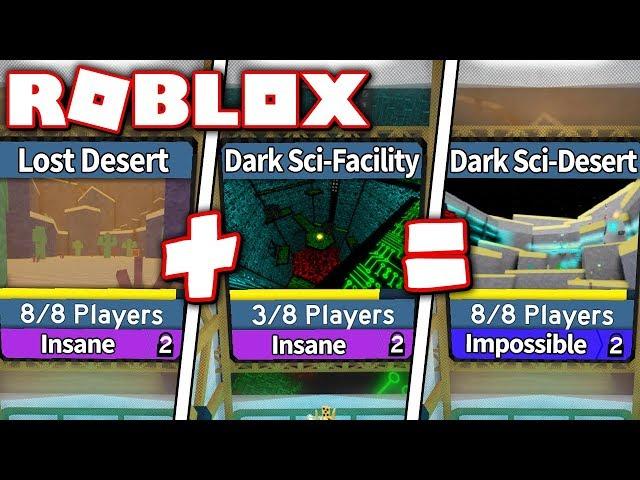 DARK SCI FACILITY + LOST DESERT = NEW INSANE MAP in FLOOD ESCAPE 2?! (Roblox)