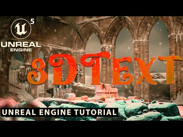 UNREAL ENGINE 5 | 3D TEXT ANIMATION