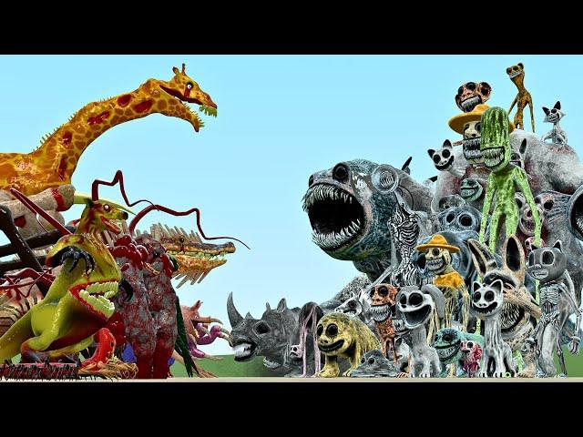 All New Zoochosis Mutant Animals Vs All Zoonomaly Monsters In Garry's Mod