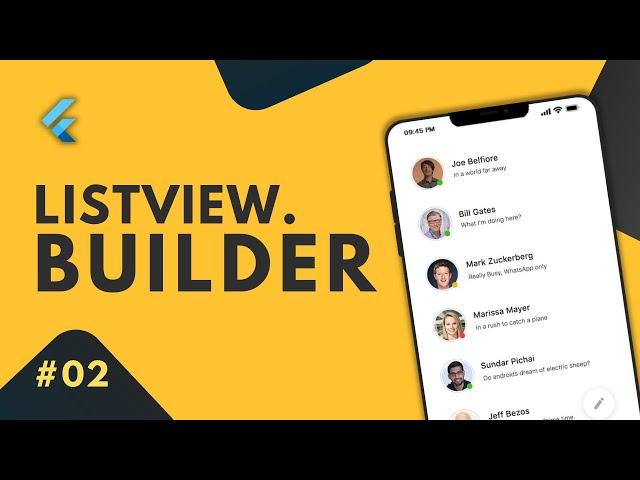 Listview builder Flutter - Optimized, on-demand dynamic list of items