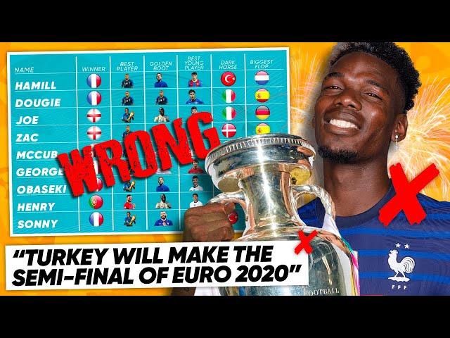 REACTING TO FOOTBALL DAILY'S TERRIBLE EURO 2020 PREDICTIONS! | #WNTT