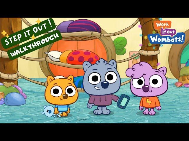 Work It Out Wombats! Step It Out Walkthrough! PBS Kids Games Gameplay