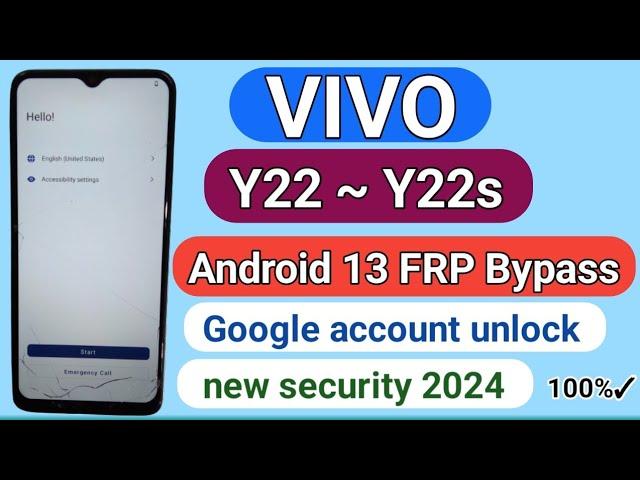 VIVO Y22 | Y22S FRP BYPASS || VIVO Y22 GOOGLE ACCOUNT UNLOCK||