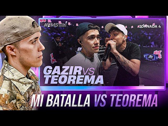 GAZIR reacciona a su BATALLA vs TEOREMA en FMS WORLD SERIES 