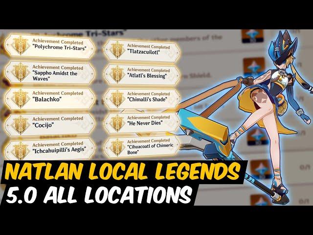 All New 5.0 Local Legends Locations and Hidden Achievements | Genshin Impact 5.0 Natlan