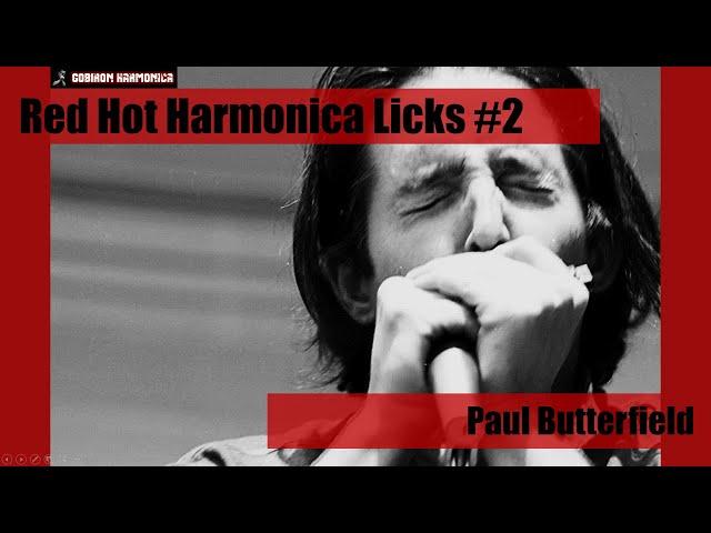 Blues Harmonica Lesson - Red Hot Harmonica Licks #2 - Paul Butterfield