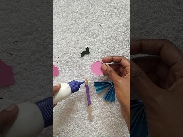 Easy Doll Making #papercraft #craft #diy #kidscrafts #kidslearning #shorts #viralvideo #kids #crafts